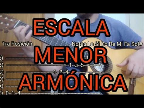 Tutorial Escala Menor Armónica Tonalidad La Menor YouTube