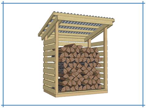 Firewood Shed Plans Build Blueprint