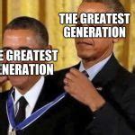 obama medal Meme Generator - Imgflip