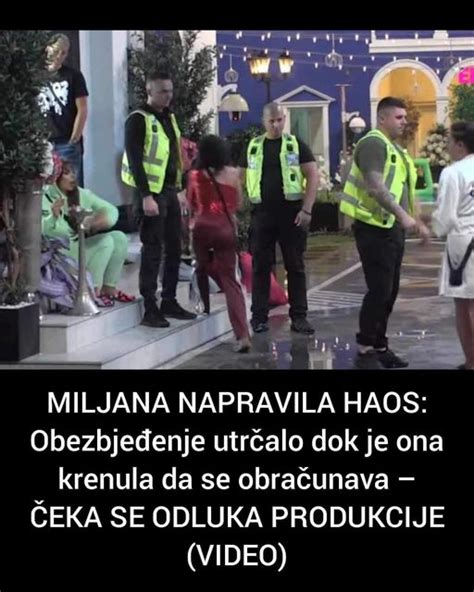 MILJANA NAPRAVILA HAOS Obezbjeđenje utrčalo dok je ona krenula da se