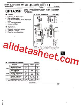 GP1A35R Datasheet PDF Sharp Corporation