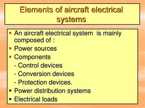 Ppt Aircraft Electrical Systems Powerpoint Presentation Free Download Id 1451267