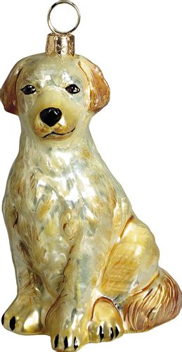 Glass Christmas Ornaments- Golden Retriever Ornament