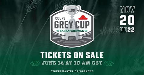 TICKETS FOR THE 109TH GREY CUP OPEN FOR PUBLIC SALE