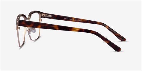 Scale Browline Gold Tortoise Full Rim Eyeglasses Eyebuydirect