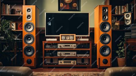 Premium AI Image | Home Stereo System with Speakers