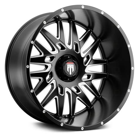 AMERICAN TRUXX AT184 DNA Wheels Matte Black With Milled Accents Rims