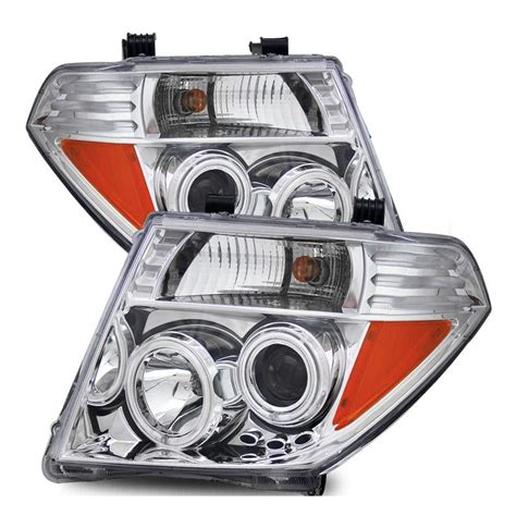 Nissan Frontier Pathfinder Led Halo Projector Headlights Chrome