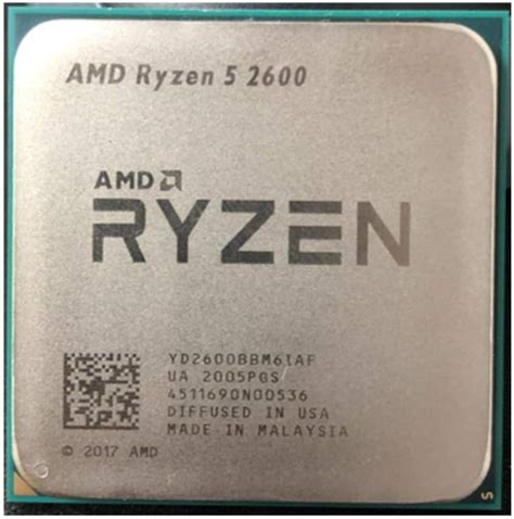 Amazon.com: AMD Ryzen 5 2600 R5 2600 3.4 GHz Six-Core Twelve-Core 65W ...