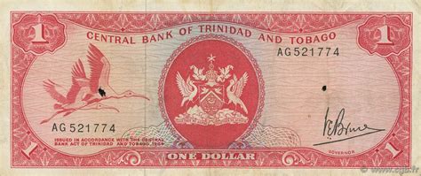 1 Dollar Trinidad And Tobago 1977 P30a B631470 Banknotes