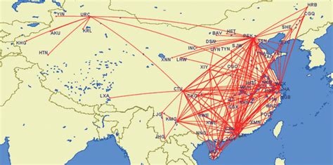 东航航线网络图 伤感说说吧