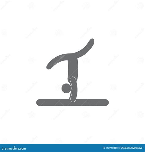 Gymnastics Icon. Simple Element Illustration. Gymnastics Symbol Design ...