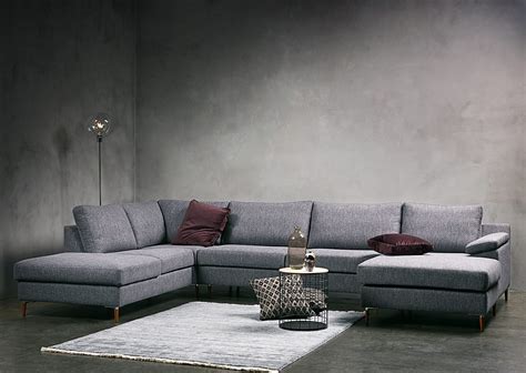 Grey Corner Sofa With Chaise | Baci Living Room