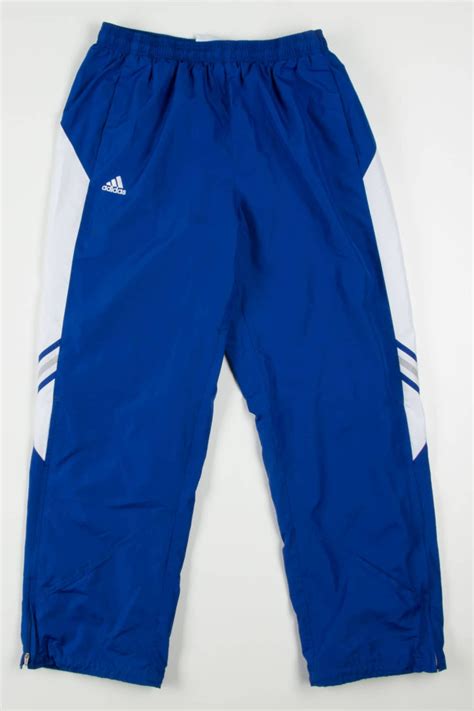 Adidas Blue 3 Stripes Track Pants Sz L