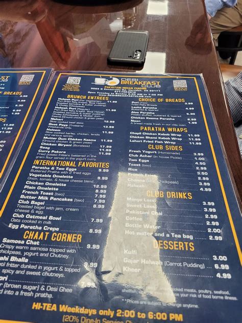 Menu At Desi Breakfast Club Herndon