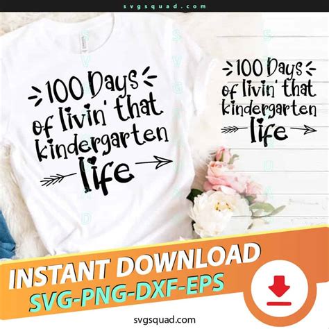 Papercraft 100 Days Of Livin That Kindergarten Life Svg 100 Days Of