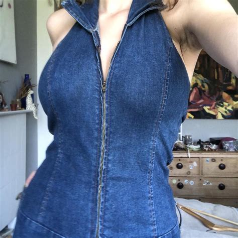 Blue Denim Boiler Catsuit One Piece True Vintage Depop