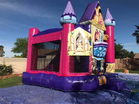 3d Princess Backyard Combo Az Jolly Jumpers Party Rentals