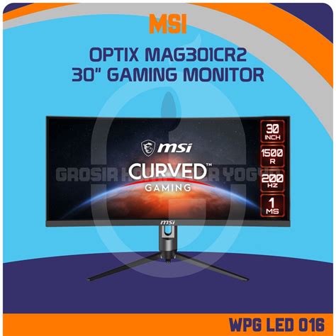 Jual MSI Optix MAG301CR2 30 1ms 200Hz Frameless Design Gaming Monitor