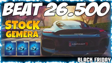 Asphalt 9 BOS BLACK FRIDAY III BEAT 26 500 With STOCK KOENIGSEGG