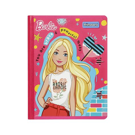 Cuaderno Cosido Barbie Hojas L Nea Con Sticker Primavera