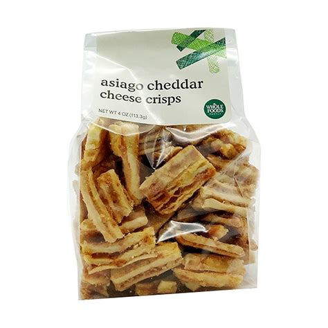 Asiago Cheddar Cheese Crisps At Whole Foods Market