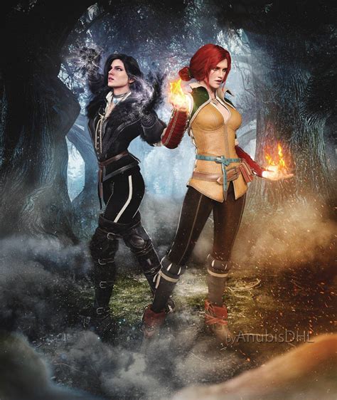 Triss And Yenn By Anubisdhl On Deviantart