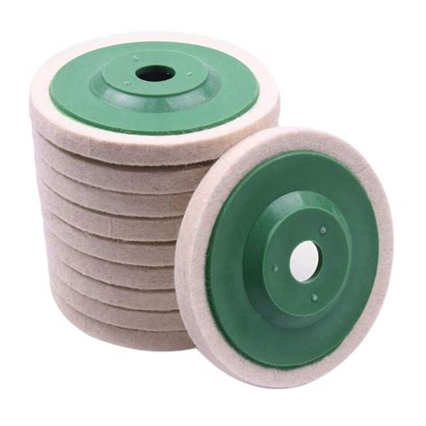 10Pcs 100Mm 4 Inch Wol Buffing Ronde Polijsten Wie Grandado