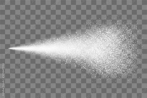 Water spray mist of atomizer or smoke, paint dust particles. Modern ...