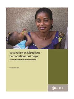 Vaccination En R Publique D Mocratique Du Congo Vaccination En R