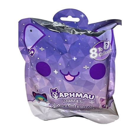 Aphmau Meemeows Plush Clip On Mystery Pack Random Cat Face Figure