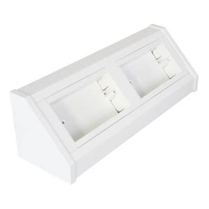 Gang Aluminium Bench Trunking Unit White Centaur