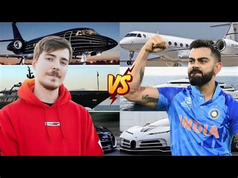 Mrbeast Vs Virat Kohli Comparison Lifestyle Cars Collection Total