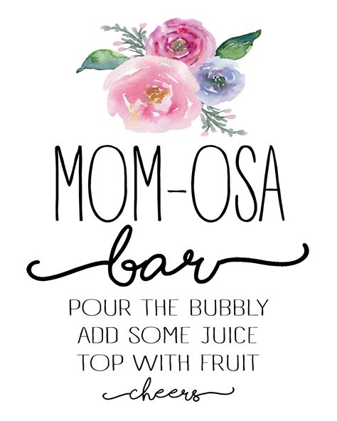 Mom Osa Bar Free Printable Free Printable