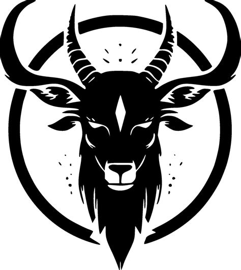 Goat, Black and White Vector illustration 35837932 Vector Art at Vecteezy