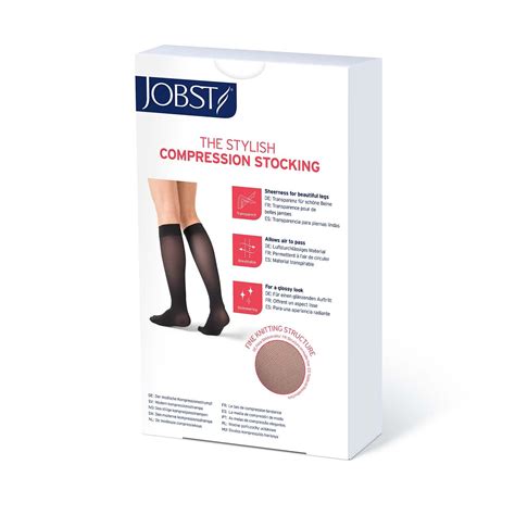 JOBST UltraSheer Compression Stockings 15 20 MmHg Knee High Open