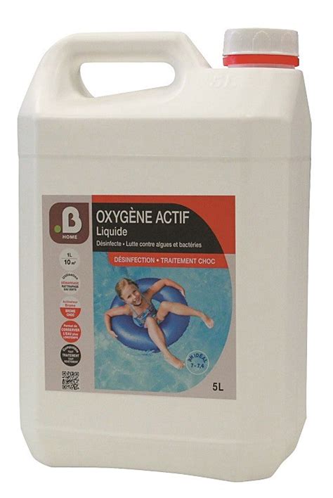 Traitement piscine Oxygène actif 5L B HOME le Club