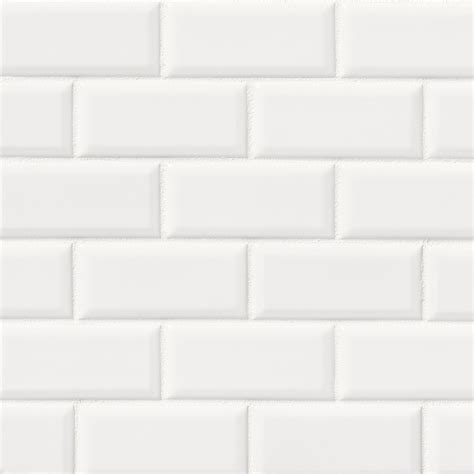 Bright White Glossy 2x4 Bevel Ceramic Subway Tile Backsplash Tile Usa