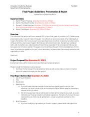 Final Project Guidelines Pdf University Of California Berkeley