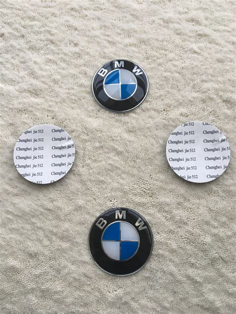 Bmw Wheel Center Hub Caps Stickers Mm Blue White Etsy