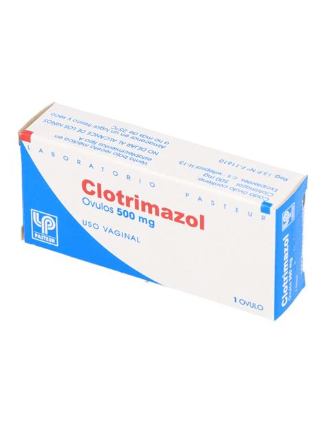 CLOTRIMAZOL 500 MG X 1 OVULO VAGINAL CENABAST PASTEUR FARMATICA