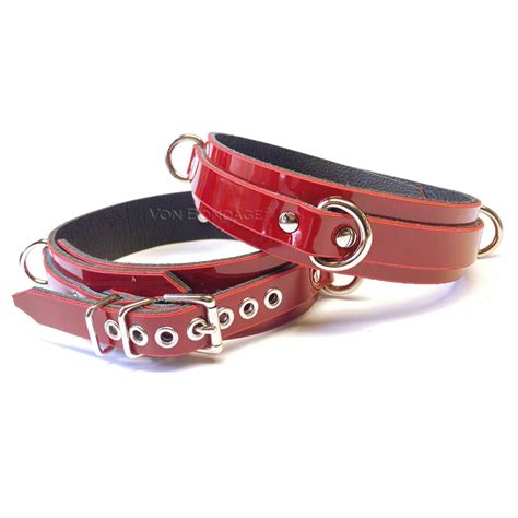 Patent Leather Bdsm Restraints Von Bondage