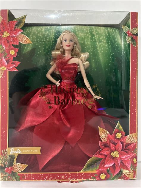 Barbie Signature Holiday Doll With Blonde Hair Barbie Collection