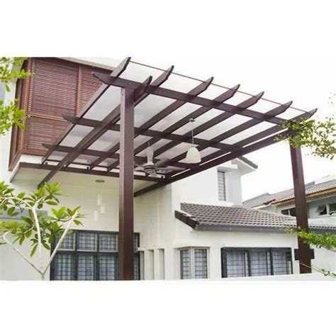 Flat Wooden Frame Glass Pergola at Rs 450/square feet in Coimbatore ...