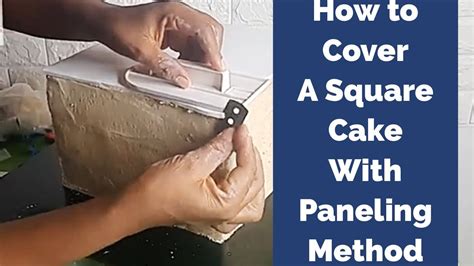 How To Cover A Square Cake With Fondant With Panelling Method Square