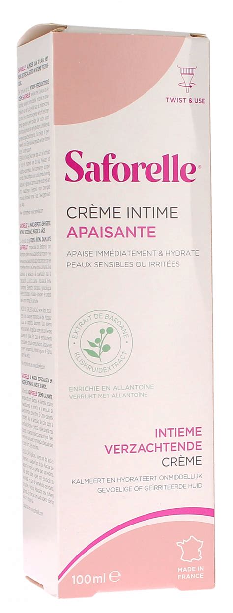 Crème apaisante intime Saforelle irritations zone intime