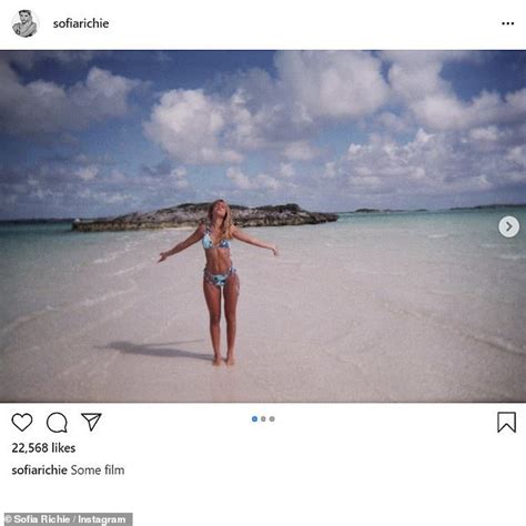 Sofia Richie Showcases Fab Figure In Blue Thong Bikini As She Shares Sultry Film Snaps Daily