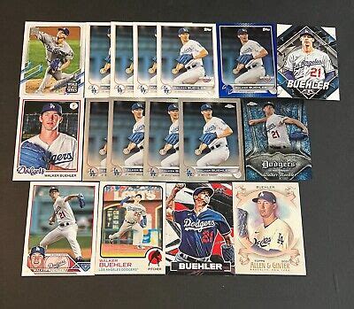 Lot Of Walker Buehler Cards Los Angeles Dodgers Topps Insert Chrome