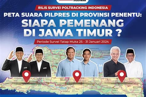 Survei Poltracking Elektabilitas Prabowo Gibran Di Jatim Capai 60 1