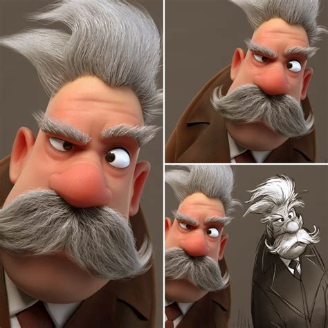 Artstation Einstein François Boquet Concept Art Character Cartoon